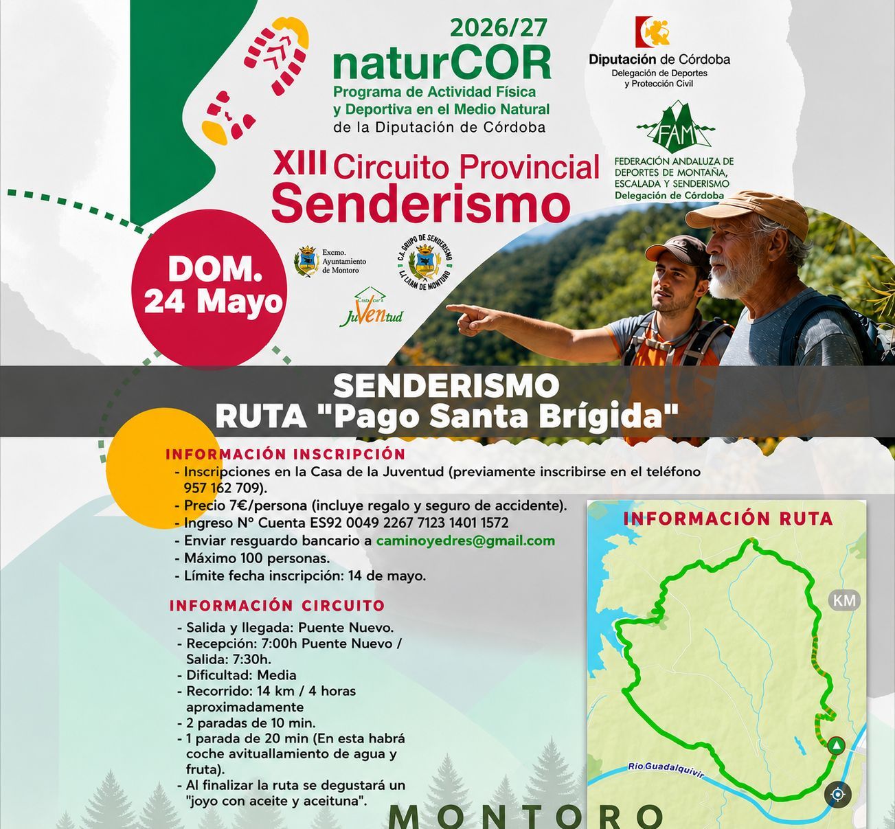 SENDERISMO RUTA PAGO SANTA BRIGIDA